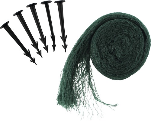 Vogelschutznetz mit Erdankern