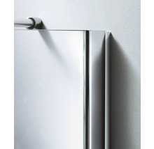 Paroi de douche à l'italienne Breuer Entra 120 cm verre transparent profilé couleur argent-thumb-2