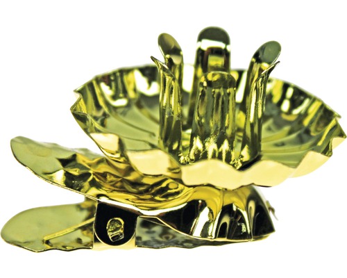 Bougeoir de sapin de Noël en métal avec clip pour fixation à un sapin de Noël