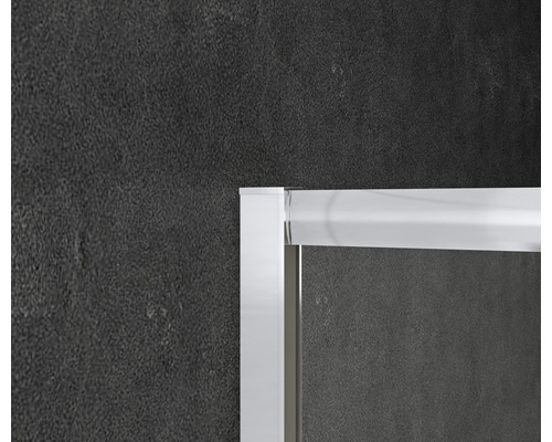 Detailansicht einer Duschkabine mit Rahmen