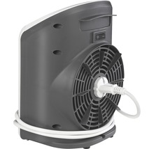 Vue arrière d''un radiateur soufflant avec prise