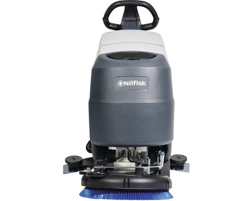 Logo Nilfisk sur une autolaveuse