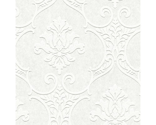 Papier peint intissé 35477-1 pouvant être peint ornement Papier peint avec motif floral damassé