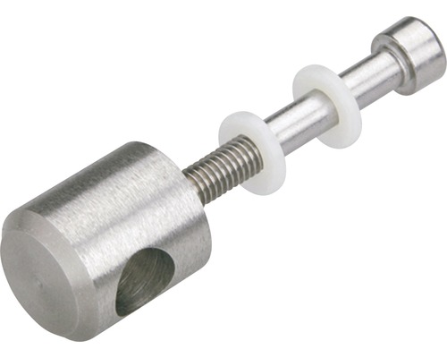 Entretoise en acier inoxydable avec filetage et rondelles en plastique