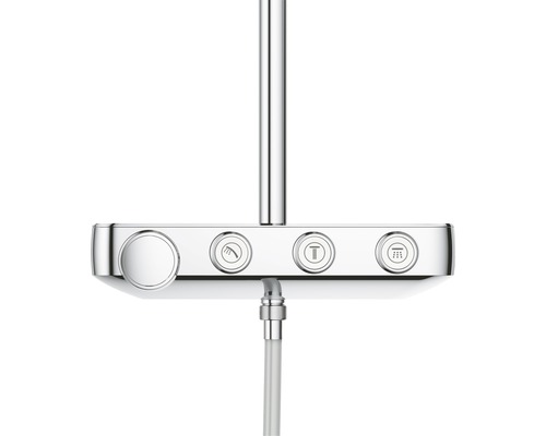 Duschpaneel mit Thermostat und Kopfbrause