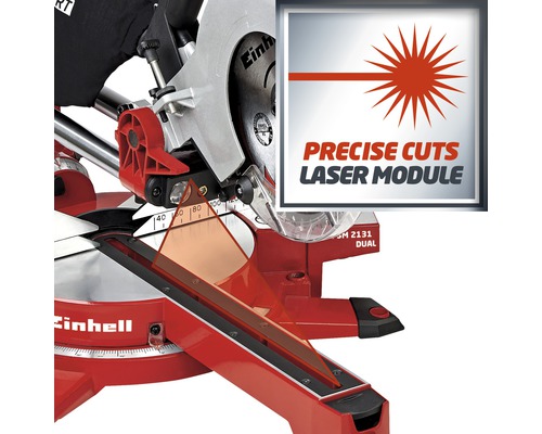 Scie à onglet Einhell avec laser