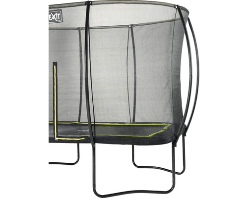 Trampoline de jardin rectangulaire avec filet de sécurité