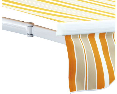 Vue détaillée d''un store rayé