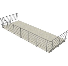 Balkon mit Edelstahlgeländer