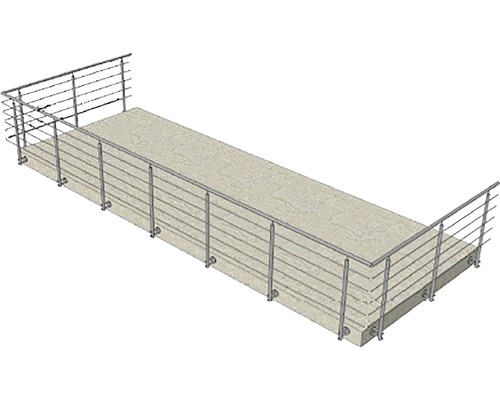 Balkon mit Edelstahlgeländer