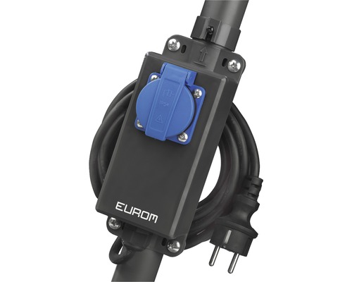 Eurom Logo Stromkabel mit Anschlussdose