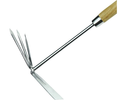 Gartenkralle mit Holzgriff und Stahlzinken