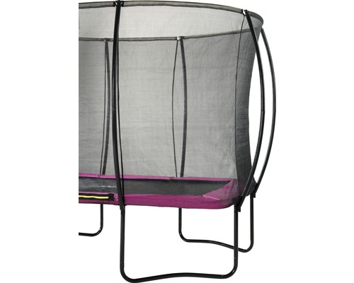 Trampoline de jardin rectangulaire avec filet de sécurité