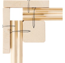 Blockbohlenhaus Karibu Meldorf 5 404 x 320 cm natur
