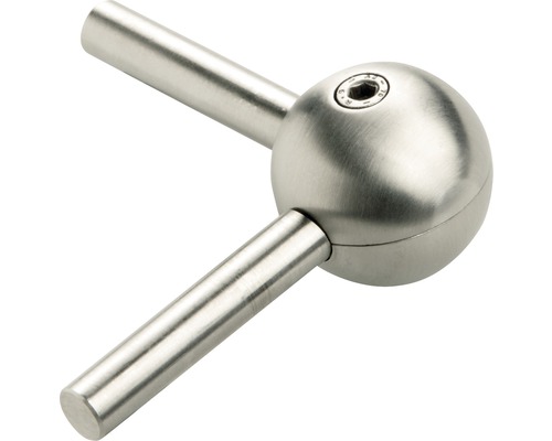 Kugelgelenk aus Metall mit zwei Stangen