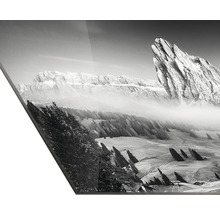 Tableau en verre Mist & Mountain 50x125 cm