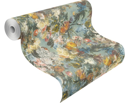 Tapetenrolle mit Blumenmuster