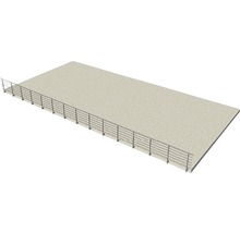 Betonplatte mit Geländer