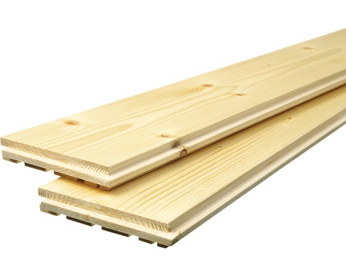 Deux planches profilées en bois