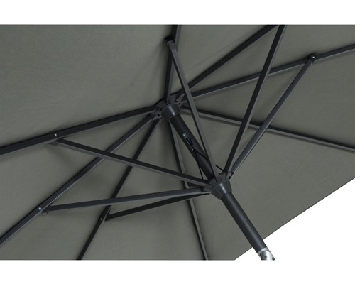 Vue détaillée de la structure d''un parasol