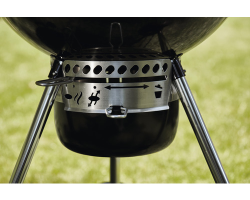 Weber Barbecue Grill à Charbon Bar-B-Kettle, 57 cm avec Couvercle, Support  Trépied et Roues - Appareil de Cuisson d'Extérieur Autoportant avec Vasque  en Porcelaine Émaillée - Noir (1331004) : : Jardin