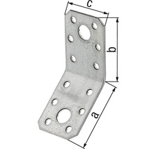 Winkelverbinder 135° abgewinkelt 50 x 50 x 35 mm, sendzimirverzinkt, 1 Stück-thumb-1