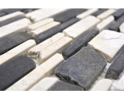 Mosaïque avec aspect pierre naturelle