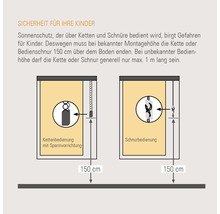 Gardinia EasyFix Doppelrollo ohne Bohren Karo anthrazit 60x150 cm inkl. Klemmträger-thumb-3