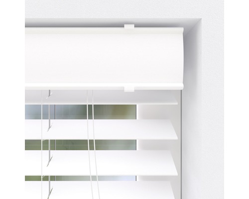 Store vénitien blanc pour la décoration de fenêtres et la protection solaire