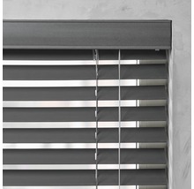 SOLUNA PVC-Jalousie Holzoptik grau 150x175 cm