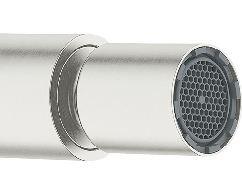 Wasserhahnkopf aus Metall mit Wabendesign