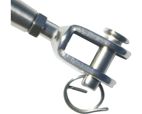 Tête de fourche en métal avec goupille