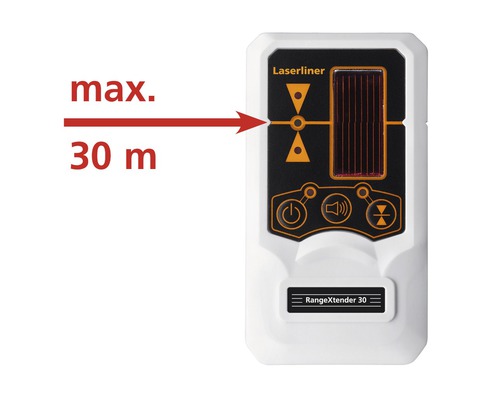 Laserliner RangeXtender 30 pour augmenter la portée des appareils de mesure laser jusqu''à 30 mètres maximum