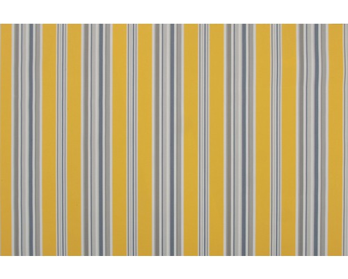 Tissu rayé avec motif jaune et gris