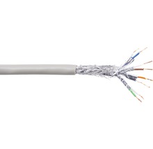 Câble réseau CAT 6 S/FTP 4PR AWG 26/7 gris 50 m-thumb-1