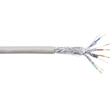 CAT 6 Netzwerkkabel S/FTP 4PR AWG 26/7 grau 50 m-thumb-1