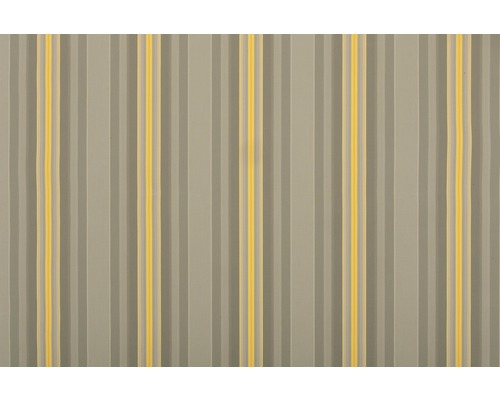 Papier peint avec motif à rayures verticales dans différentes nuances de gris et jaune