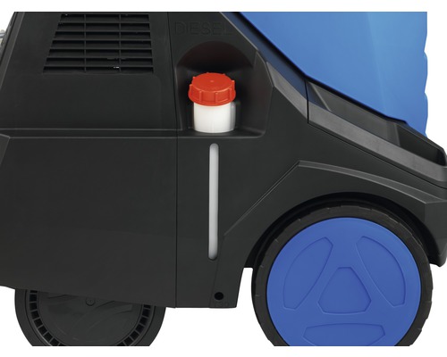 Vue détaillée d''un nettoyeur haute pression diesel avec réservoir