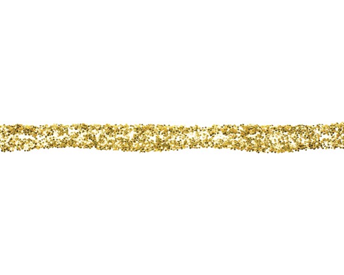 Ruban à paillettes décoratif doré