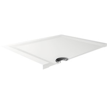 Rechteckige Duschwanne aus Acryl mit Ablaufgarnitur