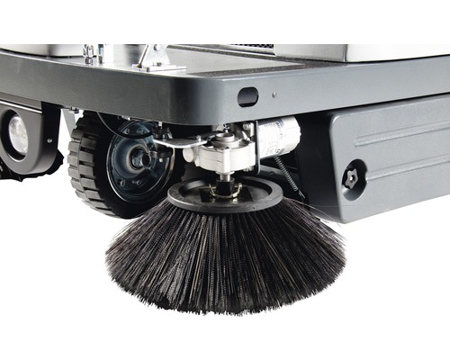 Vue détaillée d''une balayeuse avec brosse