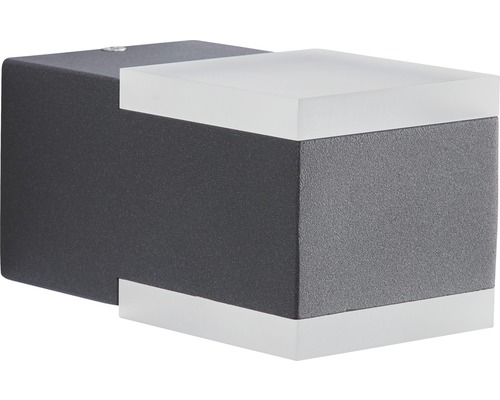 Applique murale cubique en aluminium et plastique