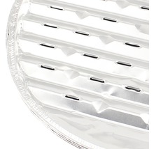 Grillplatte aus Aluminium mit Rillen