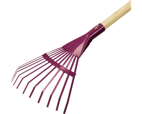 Laubbesen mit Holzstiel für den Garten