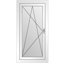 Porte de balcon en plastique ARON Basic blanc 850x2100 mm tirant gauche-thumb-4