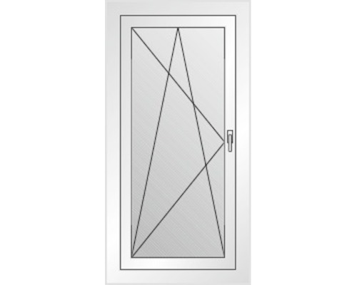 Fenêtre avec poignée et croisillons