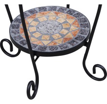 Support à plantes avec motif mosaïque