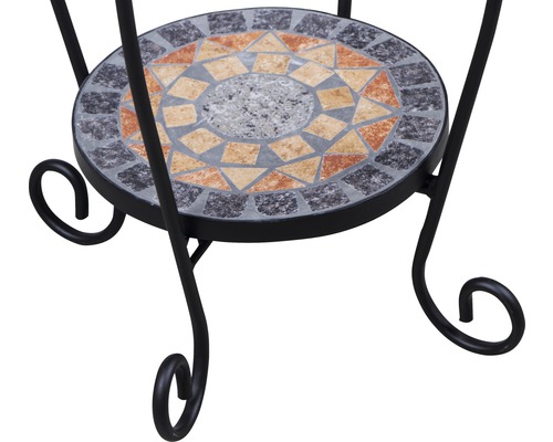 Support à plantes avec motif mosaïque