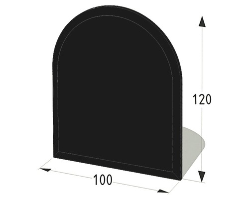 Passe-câble de bureau mesurant 100 x 120 millimètres