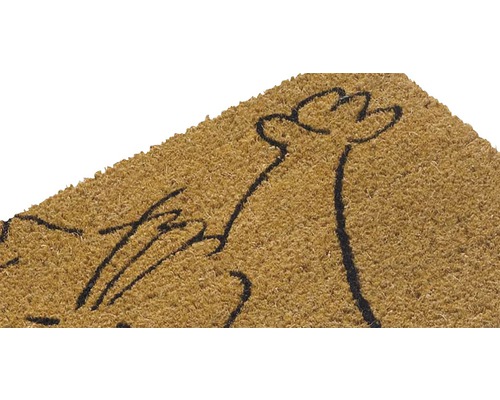 Paillasson en fibre de coco avec motif